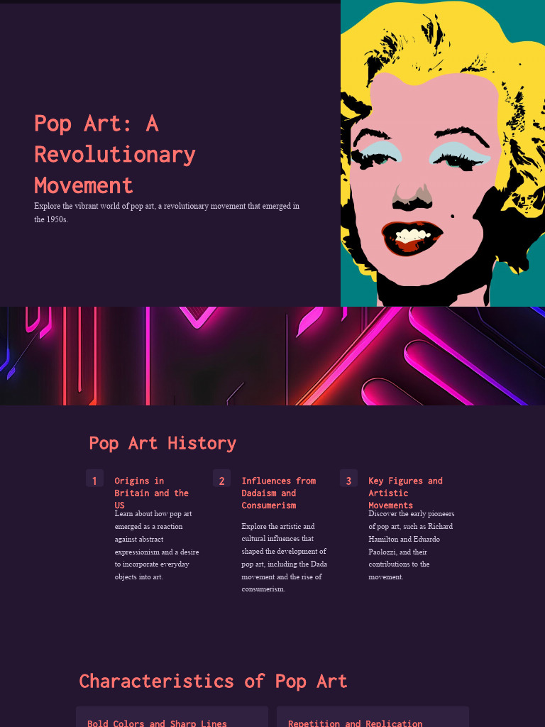 Pop Art A Revolutionary Movement | PDF | Style | The Arts