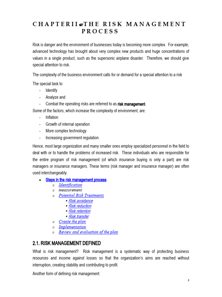 Risk Management: Avoiding Risks | PDF | Normal Distribution | Risk
