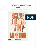 Full Download Ensenar A Hablar A Un Monstruo Jose C Vales Online Full Chapter PDF