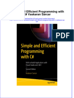 Download full ebook of Simple And Efficient Programming With C Vaskaran Sarcar online pdf all chapter docx 