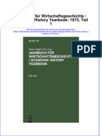 PDF of Jahrbuch Fur Wirtschaftsgeschichte Economic History Yearbook 1973 Teil 1 Full Chapter Ebook