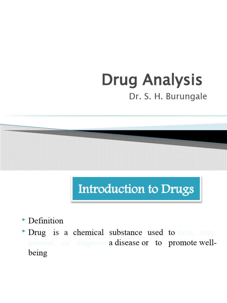 Comprehensive Drug Analysis Guide | PDF | Acid | Iron