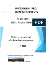 Vstupni Skoleni 24 02 2021 Judr Radim Miketa