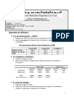 Questions de Réflexion: 1-Les Investissements: (2015) : Investissements Déclarés Dans L'industrie en MD