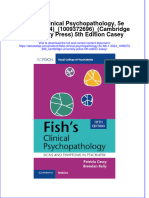Full Download Fishs Clinical Psychopathology 5E Feb 1 2024 - 1009372696 - Cambridge University Press 5Th Edition Casey Online Full Chapter PDF