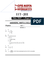 IIT Full Test 4 - Paper II Test Paper-Sol