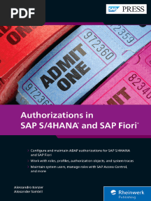 Authorizations in S4 HANA and Fiori