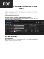 After Effects Shortcuts Windows Mac | PDF