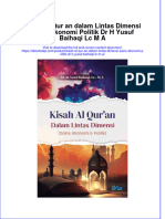 PDF of Kisah Al Qur An Dalam Lintas Dimensi Sains Ekonomi Politik DR H Yusuf Baihaqi LC M A Full Chapter Ebook
