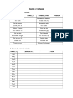 Activitats Formulació I Nomenclatura - 4 Eso