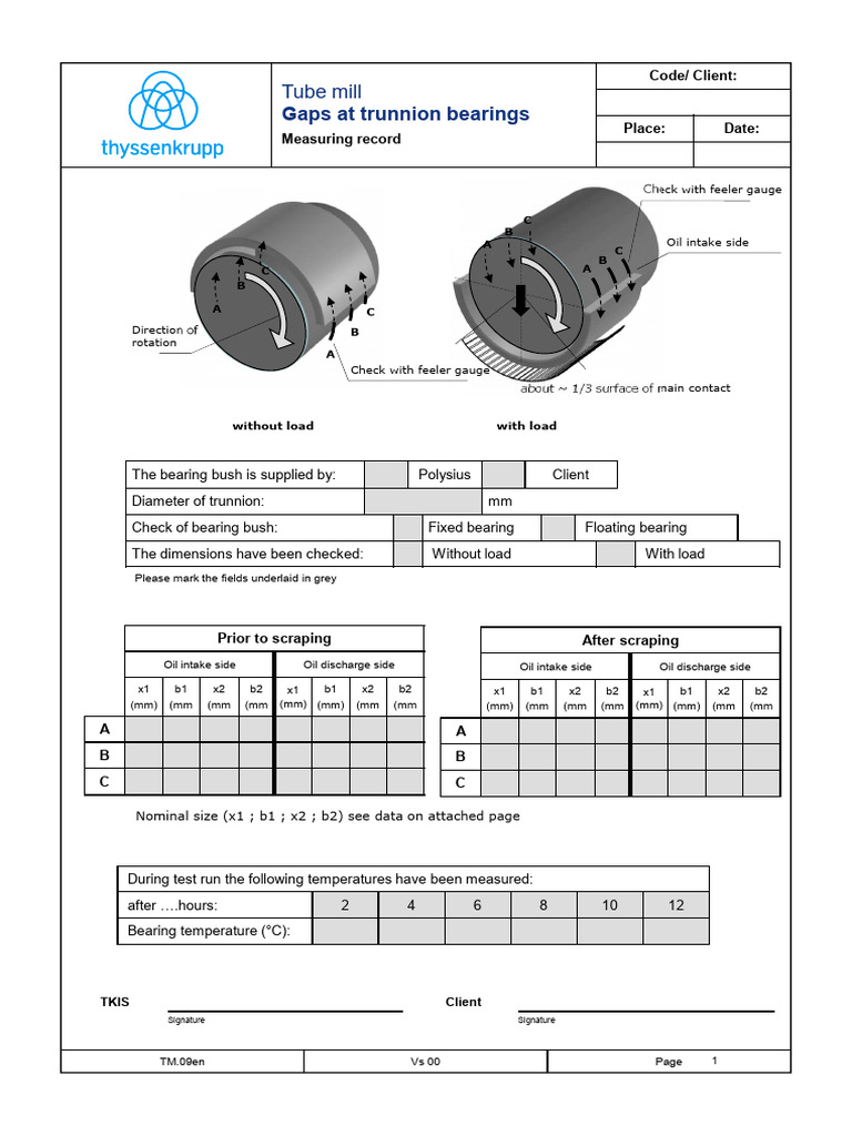 Gabs at Trunnion Bearings | PDF | Mechanical Engineering