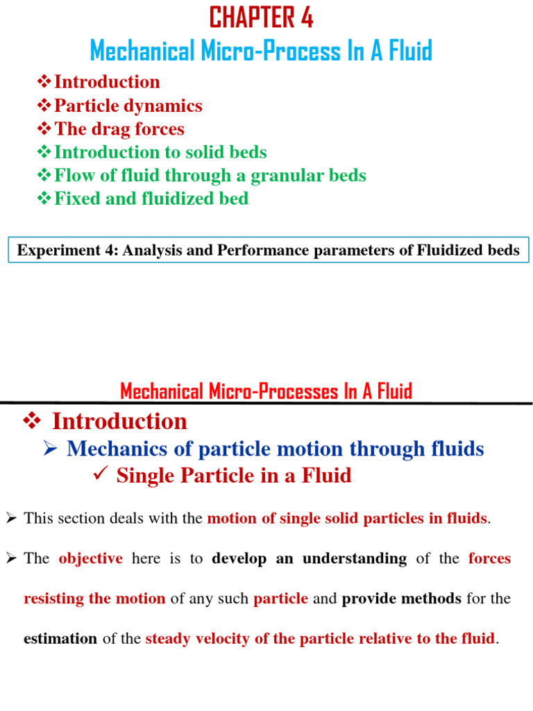 Particle Motion in Fluid Mechanics | PDF | Reynolds Number | Fluid Dynamics