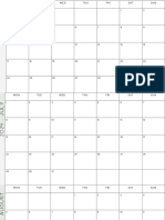 White and Grey Simple Monthly 2024 Calendar
