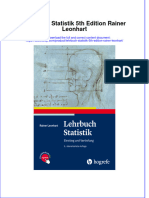 PDF of Lehrbuch Statistik 5Th Edition Rainer Leonhart Full Chapter Ebook