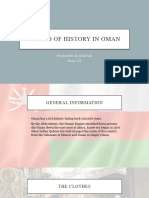 Period of History in Oman