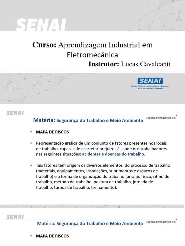 Mapa de Riscos em Segurança do Trabalho | PDF | Segurança e saúde ...