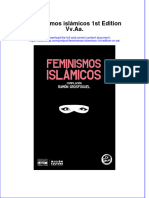 Full Download Feminismos Islamicos 1St Edition VV Aa Online Full Chapter PDF