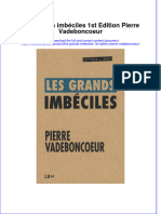 PDF of Les Grands Imbeciles 1St Edition Pierre Vadeboncoeur Full Chapter Ebook