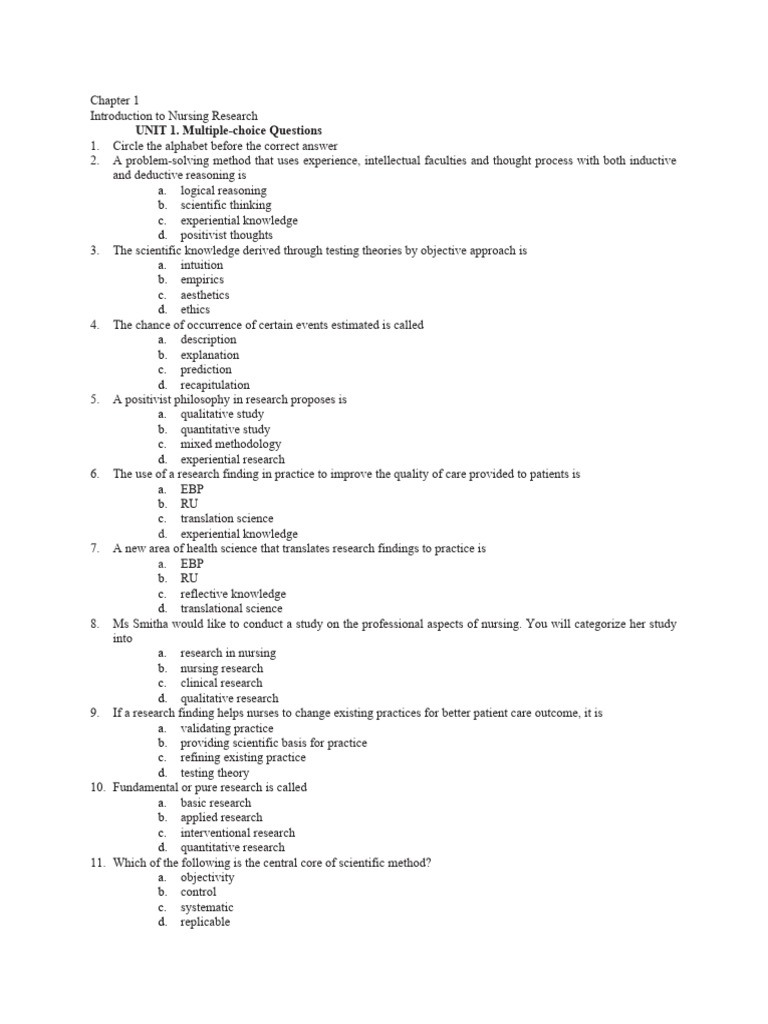 Chapter 1 | PDF | Methodology | Qualitative Research
