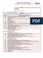 DENTÍSTICA I - Lista de Instrumentais 2024.1