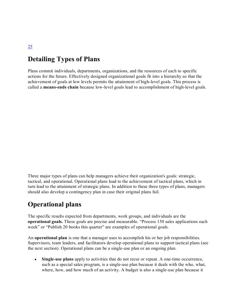Types of Plan | PDF