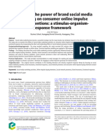 7-Harnessing The Powerofbrandsocialmedia Marketing Onconsumeronlineimpulse Buying Intentions, A Stimulus-Organismresponse Framework