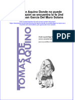 PDF of Tomas de Aquino Donde No Puede Llegar La Razon Se Encuentra La Fe 2Nd Edition Juan Garcia Del Muro Solans Full Chapter Ebook