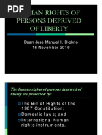 Human Rights of Persons Deprived of Liberty (Atty. Jose Manuel I. Diokno)