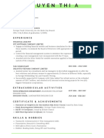 CV Samples For FPT, Deloitte