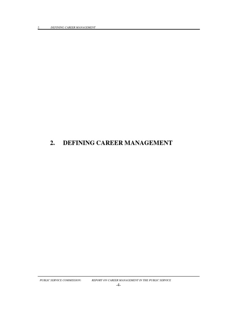 Understanding Career Management | PDF | Career & Growth | Finance ...