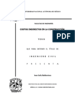 Costos Indirectos en La Construccion PDF