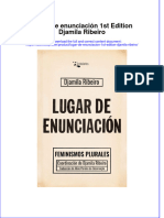 PDF of Lugar de Enunciacion 1St Edition Djamila Ribeiro Full Chapter Ebook