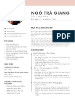 CV - Content Marketing - Ngo Tra Giang