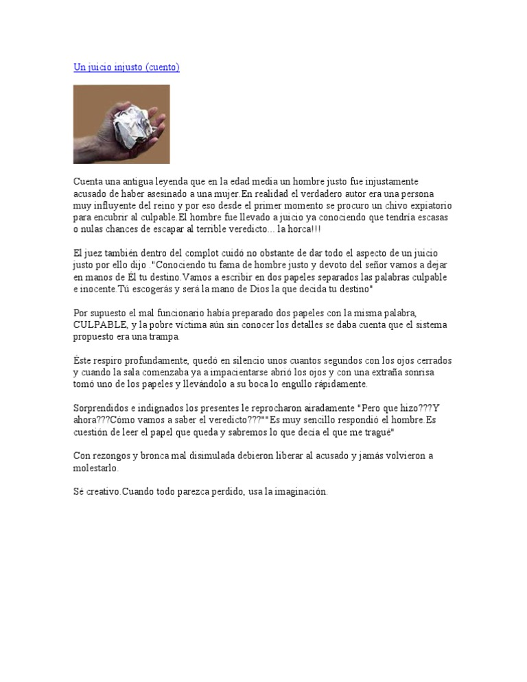 Juicio Injusto: La Trampa del Destino | PDF