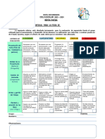 Rubrica de Evaluación Química