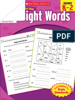 Success With Sight Words K-2 Scholastic