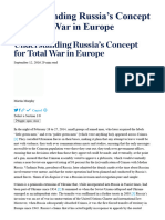Understanding Russia's Concept For Total War in Europe - The Heritage Foundation