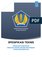 Spesifikasi Teknis Renovasi Asrama