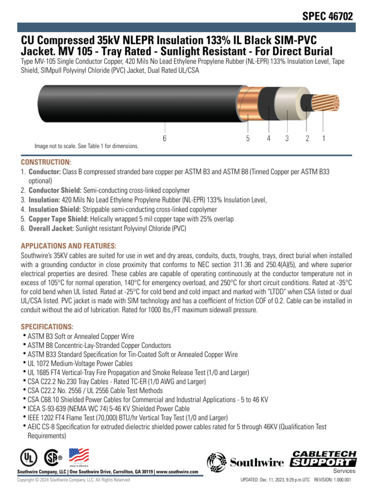 Southwire Spec46702 | PDF | Electrical Engineering | Electricity