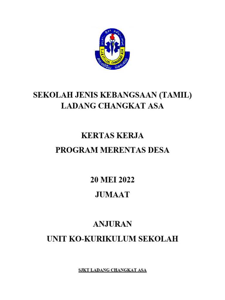 Kertas Kerja Merentas Desa | PDF