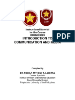 Introduction To Communication and Media