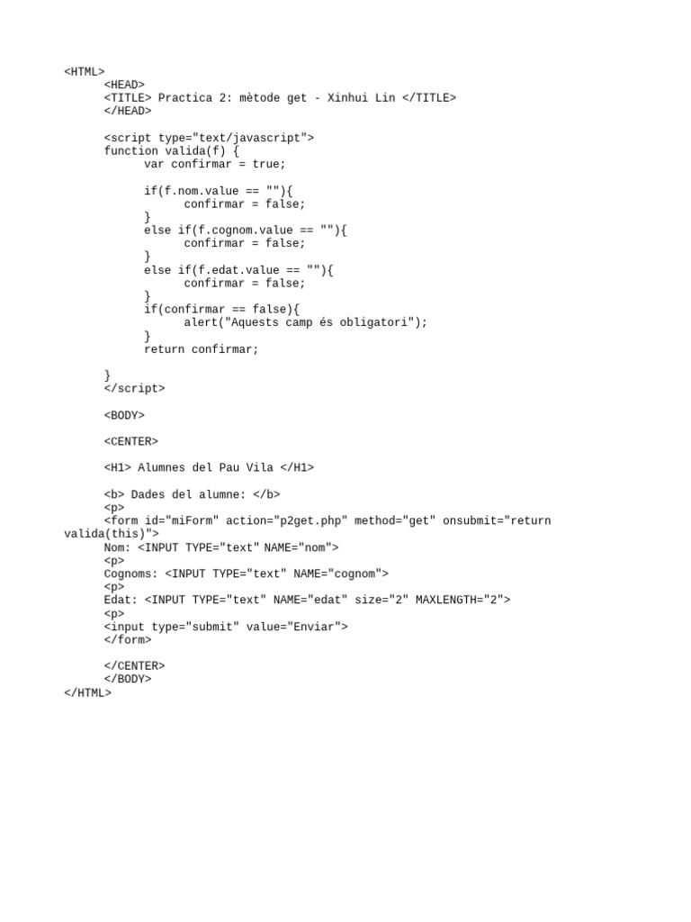 Form Validation for Student Data Submission | PDF | Computers