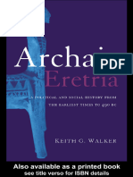 Keith G. Walker - Archaic Eretria. A Political and Social History From The Earliest Times To 490 BC (Retail)