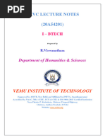 Devc Lecture Notes (20A54201) : I - Btech