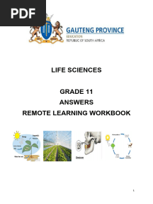 Gr.11 Life Sciences Answers For Remote Learning Booklet Term 2