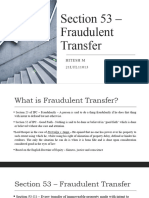 Section 53 - Fraudulent Transfer