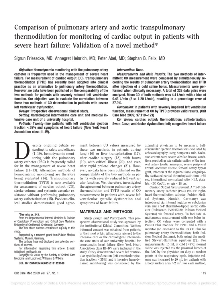 Comparison of Pulmonary Artery and Aortic Transpulmonary | PDF | Heart ...