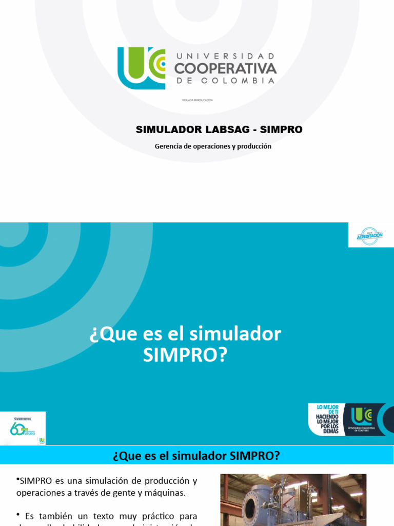 Simulador SIMPRO: Aprendizaje en Operaciones | PDF | Toma de decisiones ...
