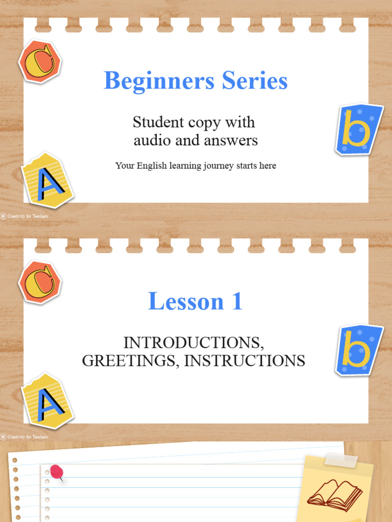 Creative English Lessons for Teachers | PDF