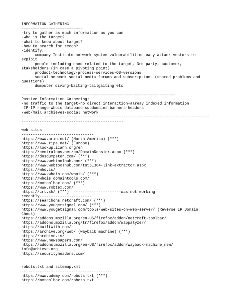 Effective Information Gathering Techniques | PDF | Computing | System ...